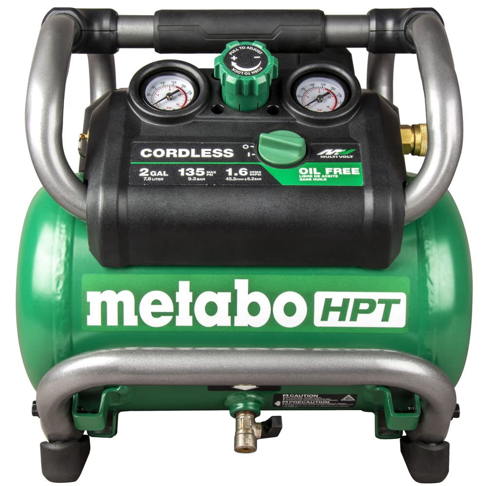 Metabo HPT 36V MultiVolt Cordless Air Compressor | Tool Only, No Battery | Brushless Motor | 135 Max PSI | 2-Gallon Capacity | 2