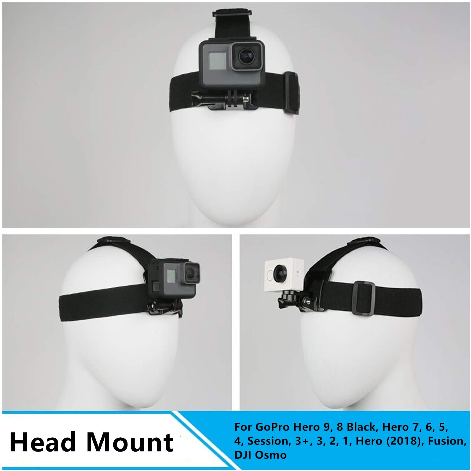 Dream Bull Chest Mount Harness Chesty Vest Head Mount Strap For Action Camera Compatible With Gopro Hero 12,11,10,9,8,Max,Go Pro