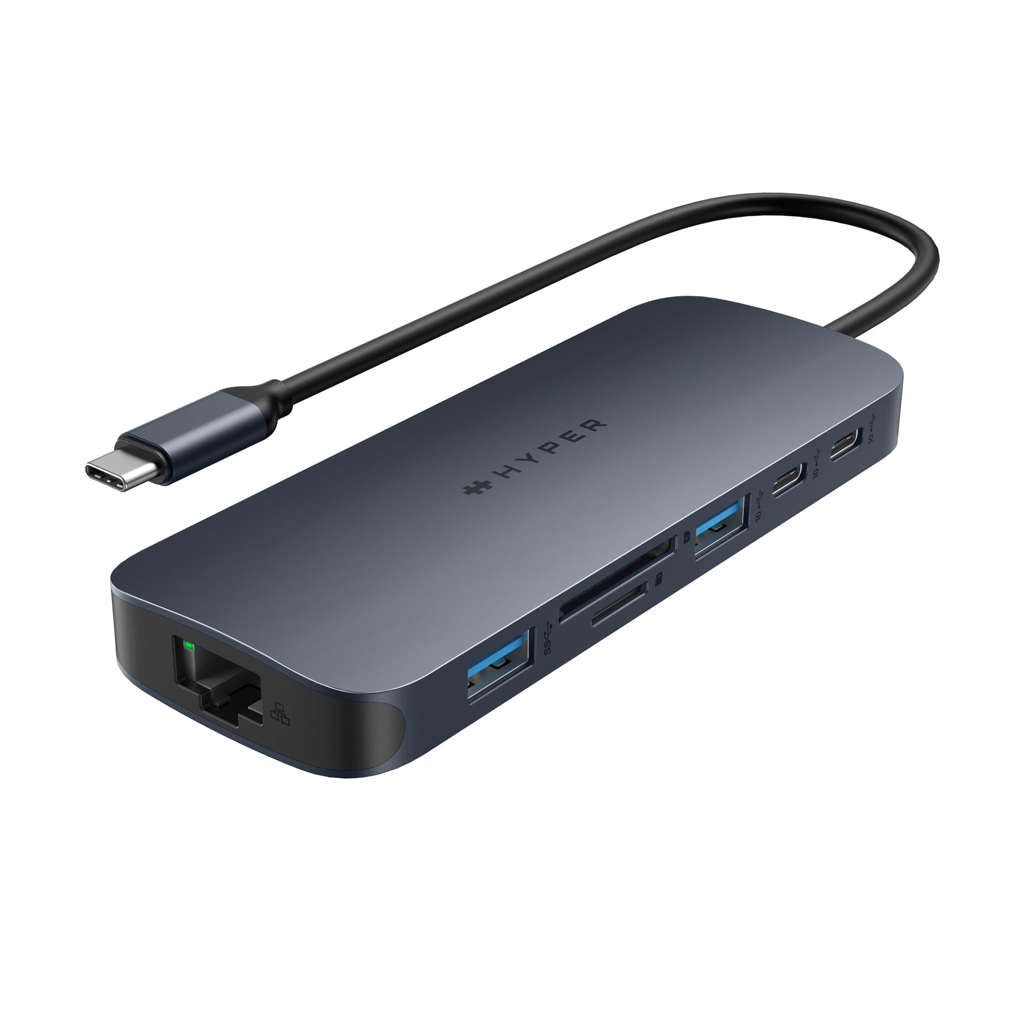 Hyperdrive Next 11 Port Usb C Hub For Mac, Pc, And Chromebook W/ 2 4K60Hz Hdmi, 2 Usb A, 2 Usb C Hub 10Gbps, Usb C 10Gbps 140W P