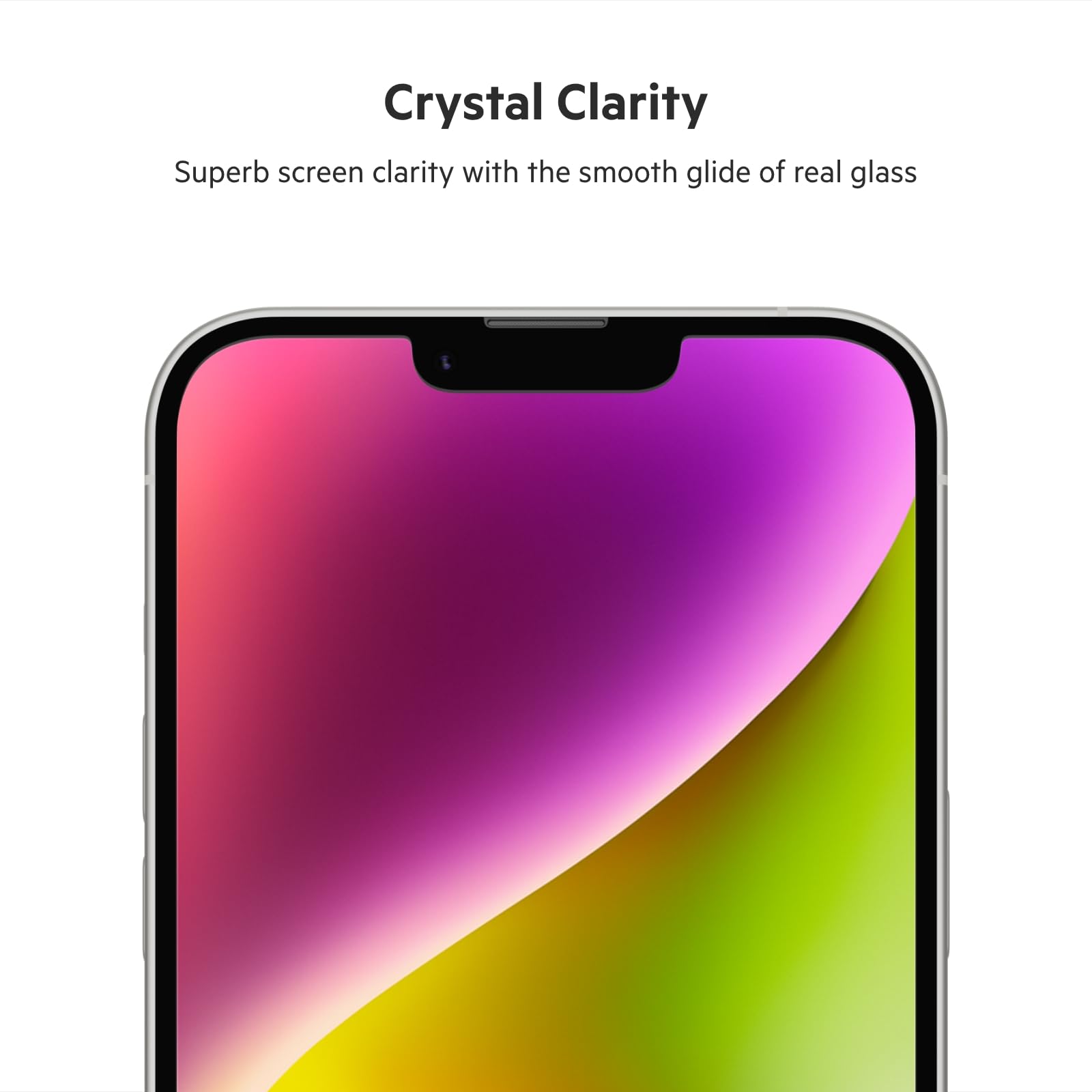 Belkin Ultraglass Iphone 14 Plus, Iphone 13 Pro Max Screen Protector - Easy Application With Installation Guide Tray - Crystal C