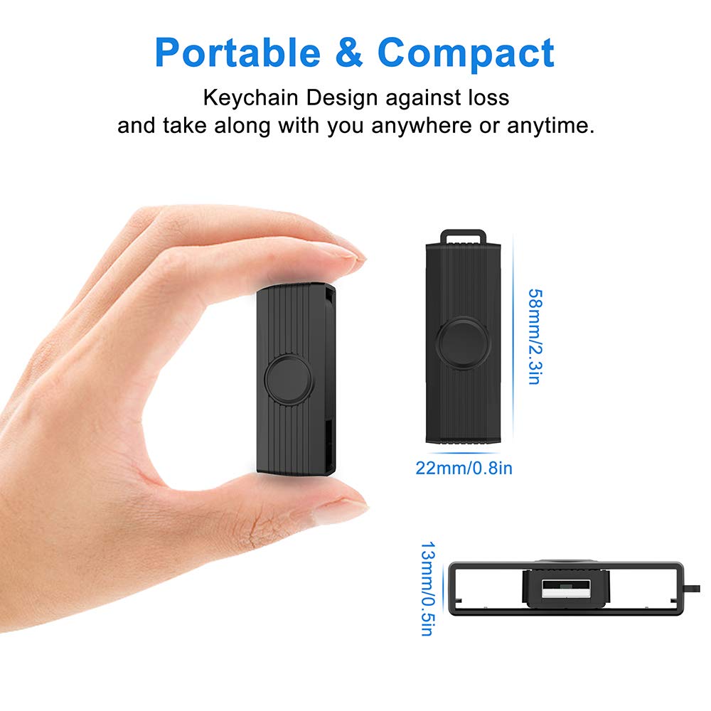 Cac Reader, Dod Military Usb Common Access Cac Card Reader, Smart Card Reader Compatible With Windows, Mac Os And Linux