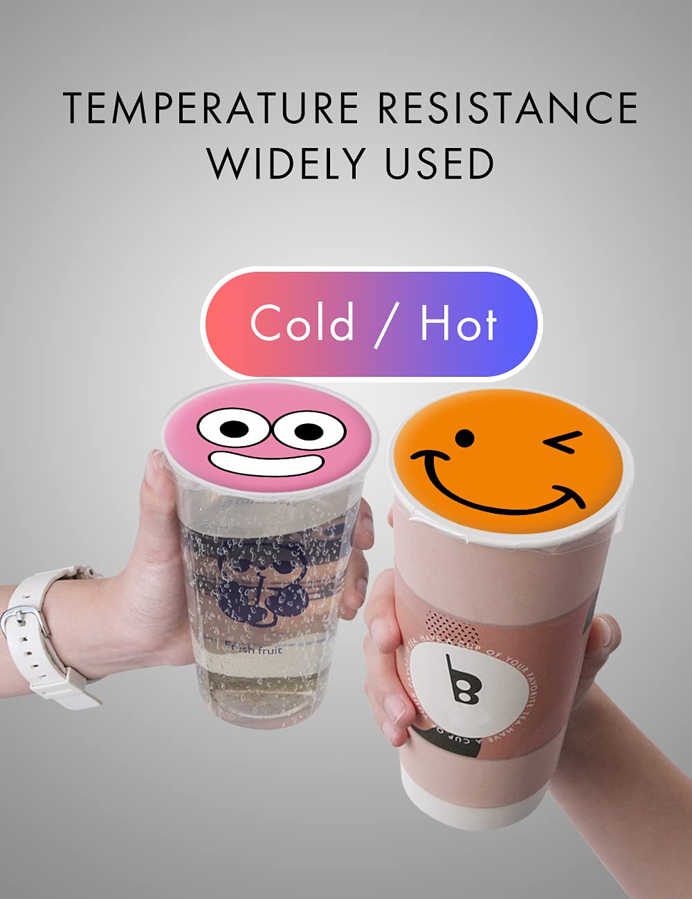 Wantjoin Cup Sealing Film Tea Cup Sealing Film Cup Sealer Film 90 105 Mm 3000 Cups For Pp Plastic And Paper Cups