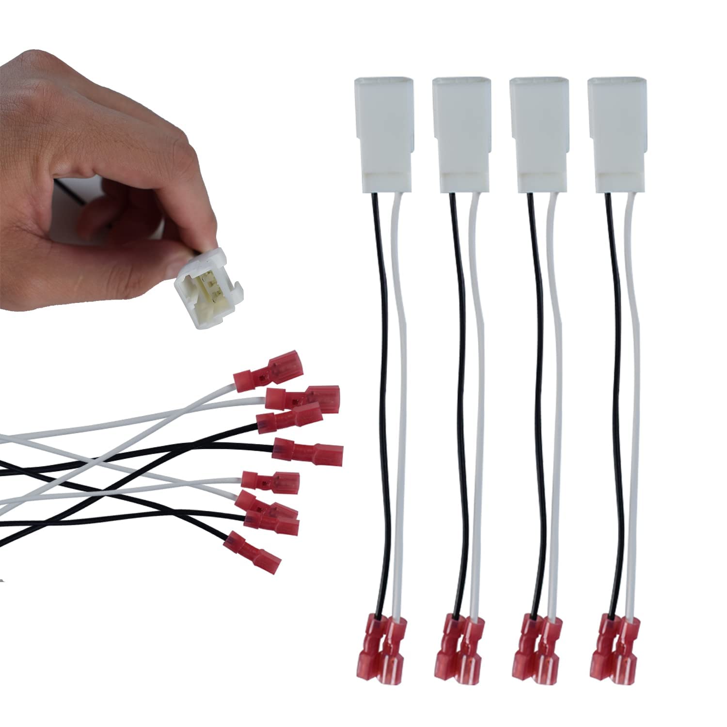 72 6514 Speaker Adapter Wire Harness Compatible With Jeep Dodge Chrysler Town & Country Dakota Ram Wrangler Car Front And Rear D