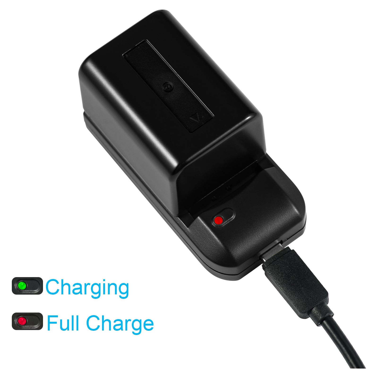 Camcorder Video Digital Camera Travel Charger And 3.7V 2000Mah Np Fv5 Plus Li Ion Rechargeable Battery(Np Fv5 Plus Battery Charg