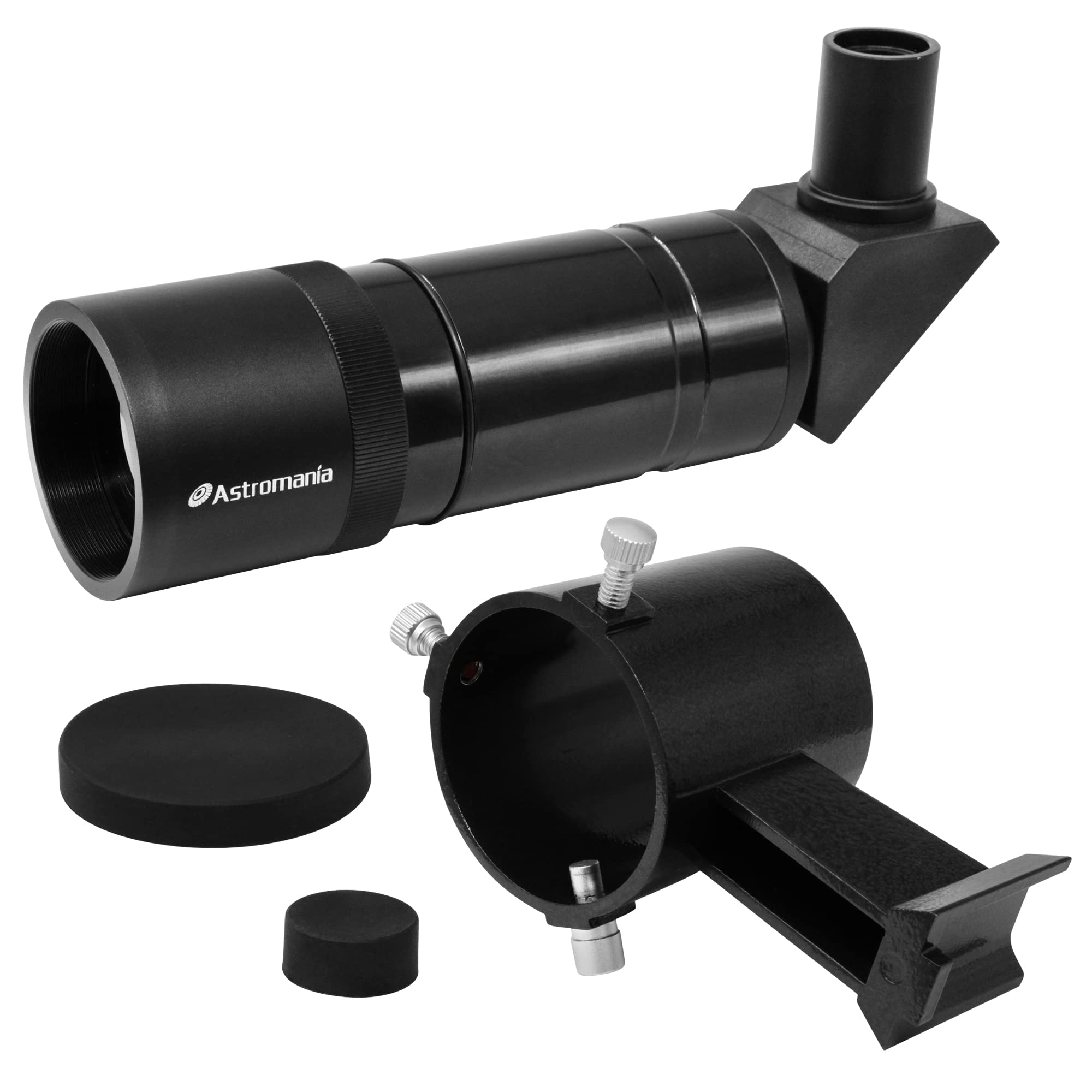 Astromania 9X50 Angled Finder Scope With Upright And Non Reversed Image, Black