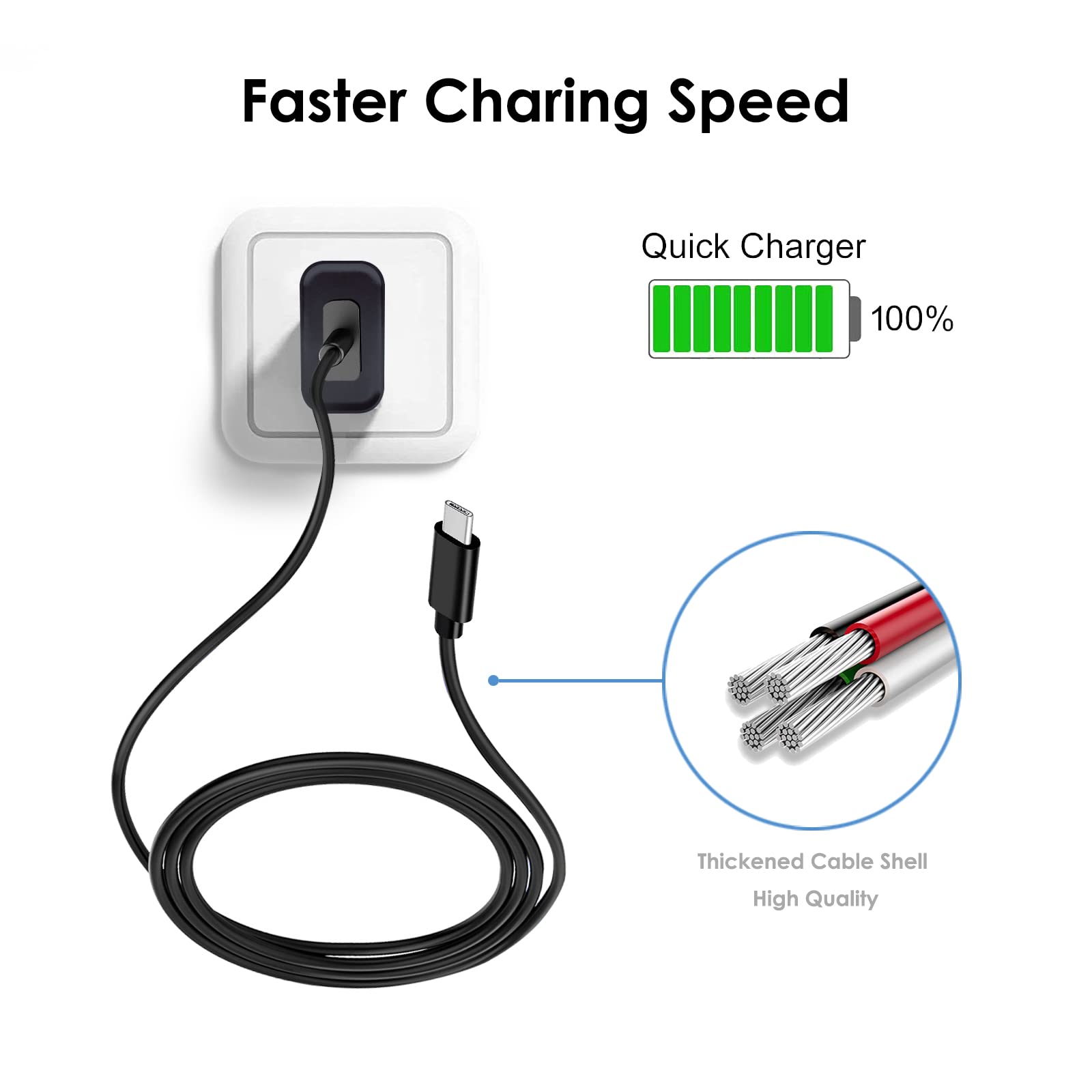 Love Your Yy 2 Pack Fire Hd 7 Charger For New Fire Hd 8,8Plus,10,10Plus,Kids,Kids Pro,Max 11 Tablet(2020 2023 Release), Kindle Paperwhite(11Th Gen), New Kindle(11Th Gen) Ereader Charging Cable Cord