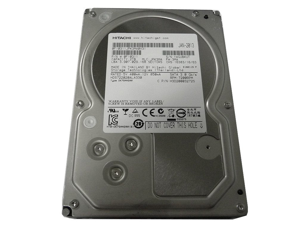 Hitachi 0F10311 2.0Tb Sata 3.0Gb/S 3.0 7200 Rpm 32Mb Buffer Hard Drive Bulk