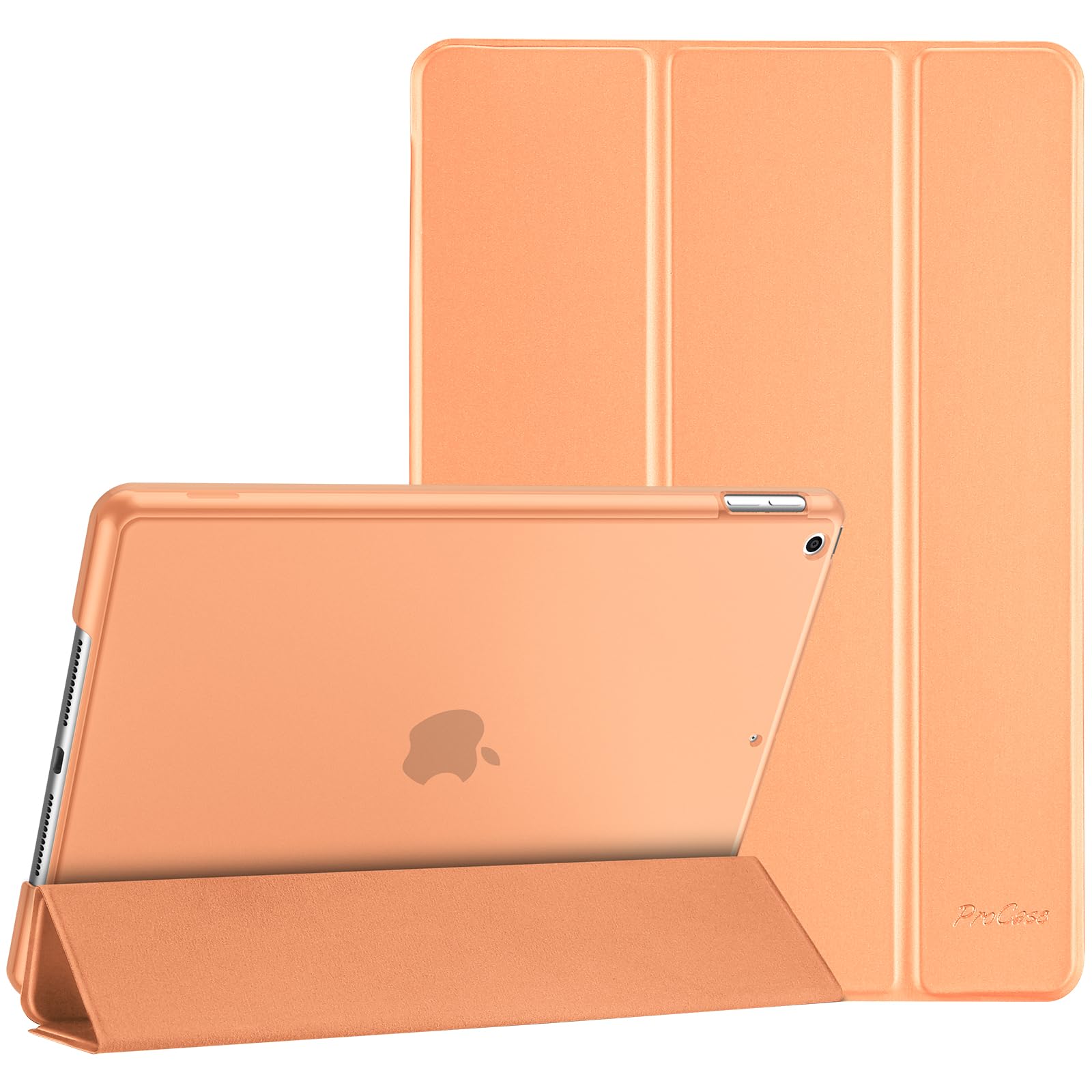 Procase For Ipad 9Th Generation 2021/ Ipad 8Th Generation 2020/ Ipad 7Th Generation 2019 Case, Ipad 10.2 Case Ipad Cover 9Th Generation  Orange