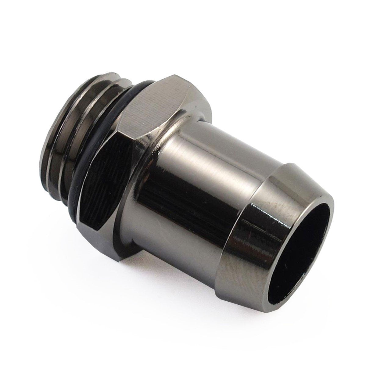 XSPC G1/4 to 1/2 Barb Fitting for Soft Tubing, Black Chrome