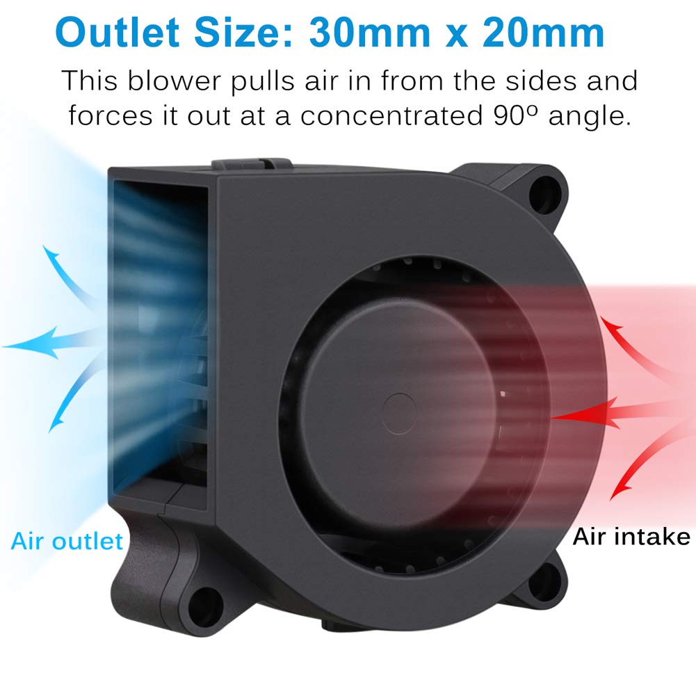 Gdstime Blower Fan, 40Mm X 40Mm X 20Mm 24V Dc Brushless Blower Cooling Fan Sleeve Bearing