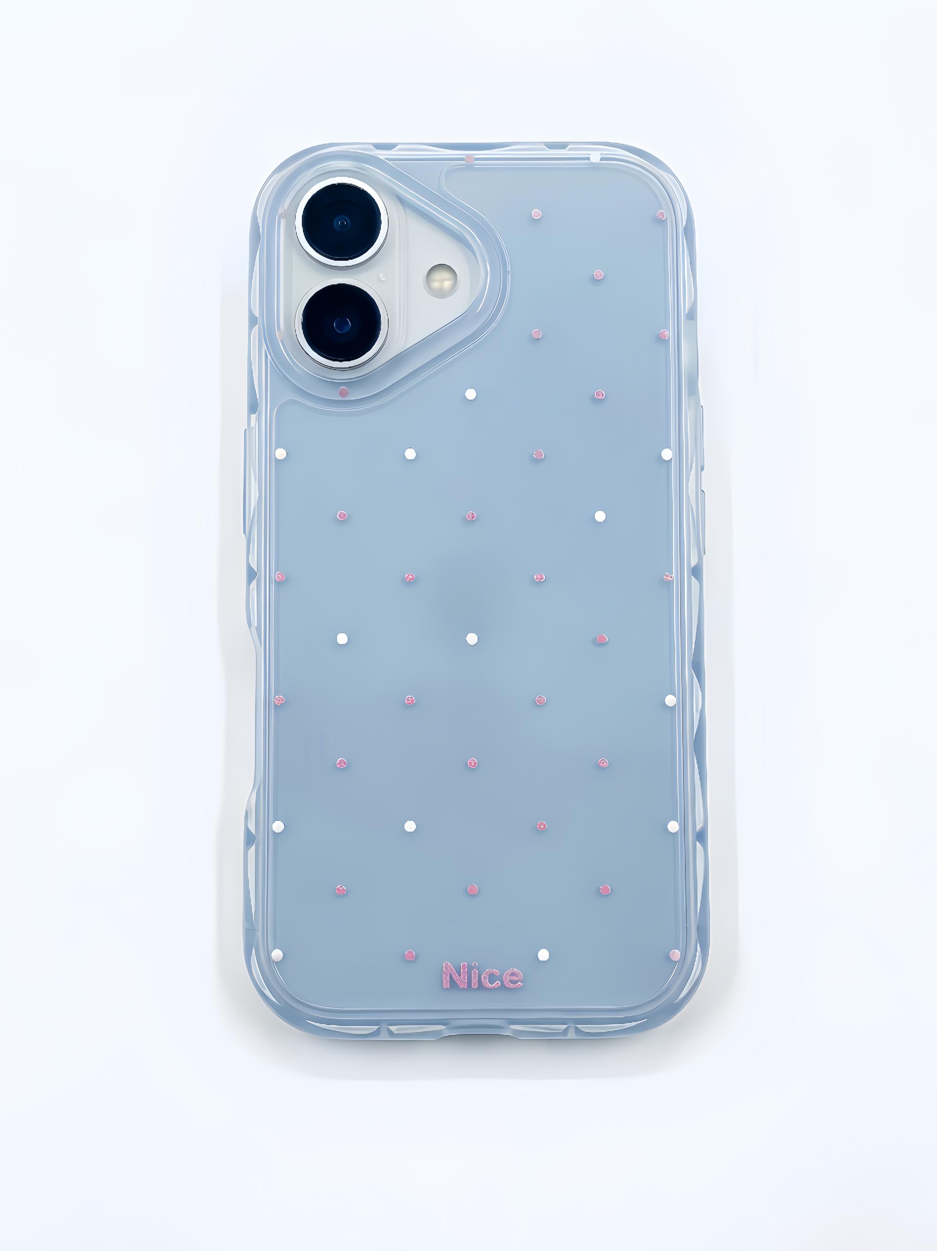 Dwginnt for iPhone 17 Case 6.3 inch Cute Polka Dot Phone Case Soft TPU Durable Protective Aesthetics Design Cover for Girls Wome