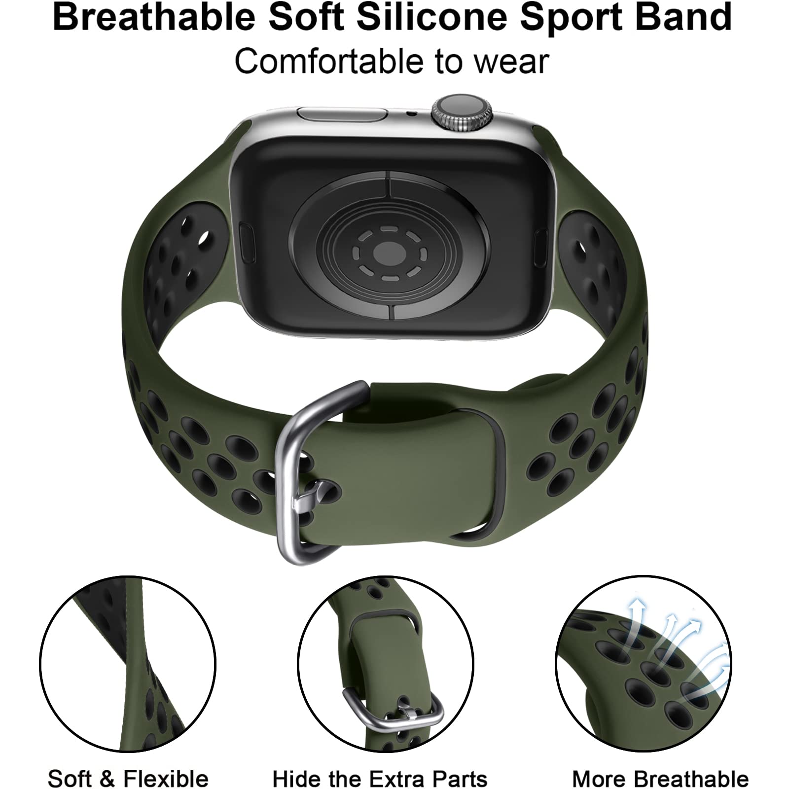 Lerobo Compatible With Apple Watch Ultra Band 49Mm Series 9 8 7 Band 45Mm 41Mm Series 10 46Mm/42Mm Series 6/5/4/Se 44Mm 40Mm Ser