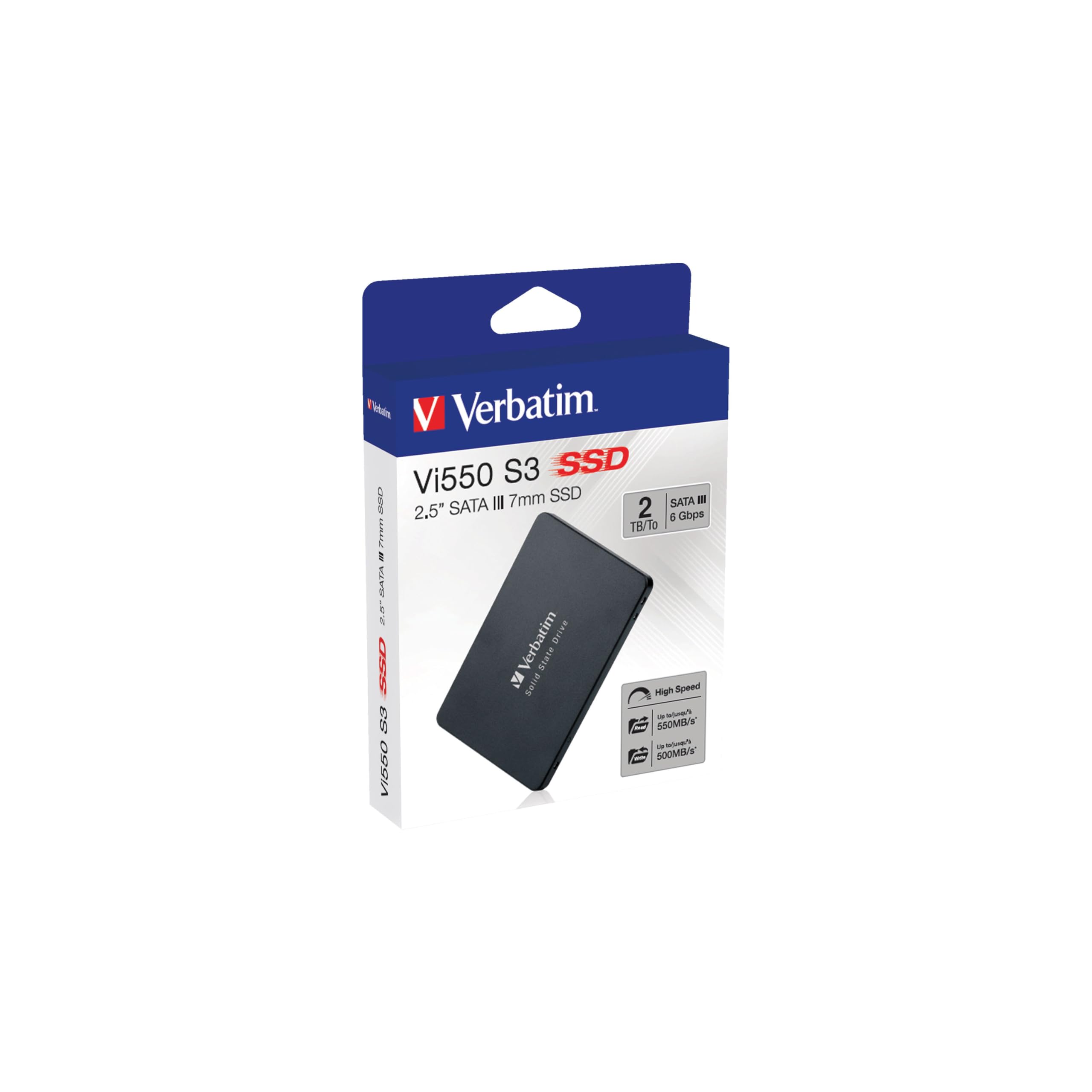Verbatim 2Tb Vi550 2.5 Internal Solid State Drive Ssd Sata Iii Interface With 3D Nand Technology
