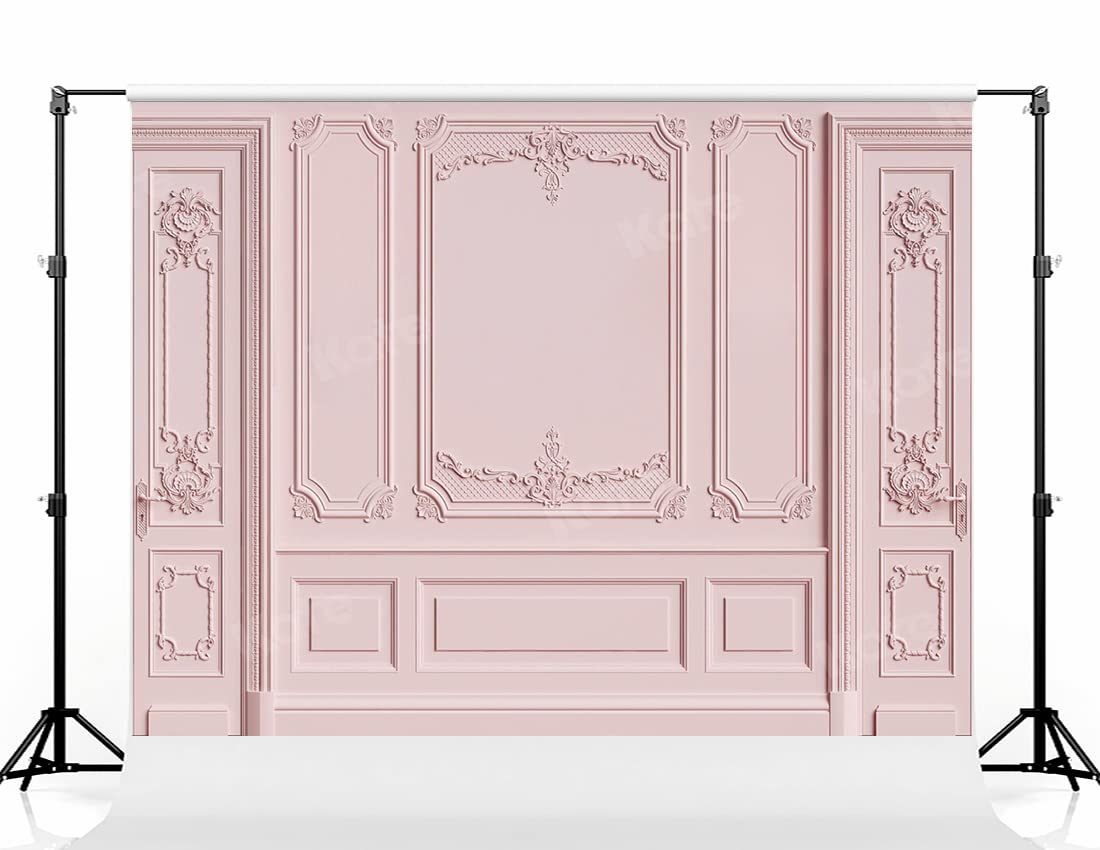 Kate 10  8Ft Light Pink Empty Room Photo Backdrop Classic Interior Wedding Photography Background Photo Studio Props For Photogr