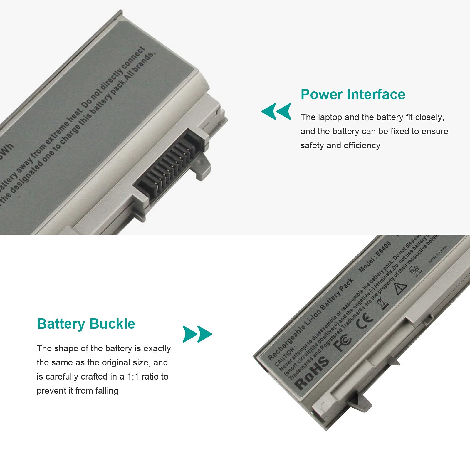 Fancy Buying New Laptop Battery For Dell Latitude E6400 E6410 E6500 E6510 Precision M2400 M4400 M4500 M6500