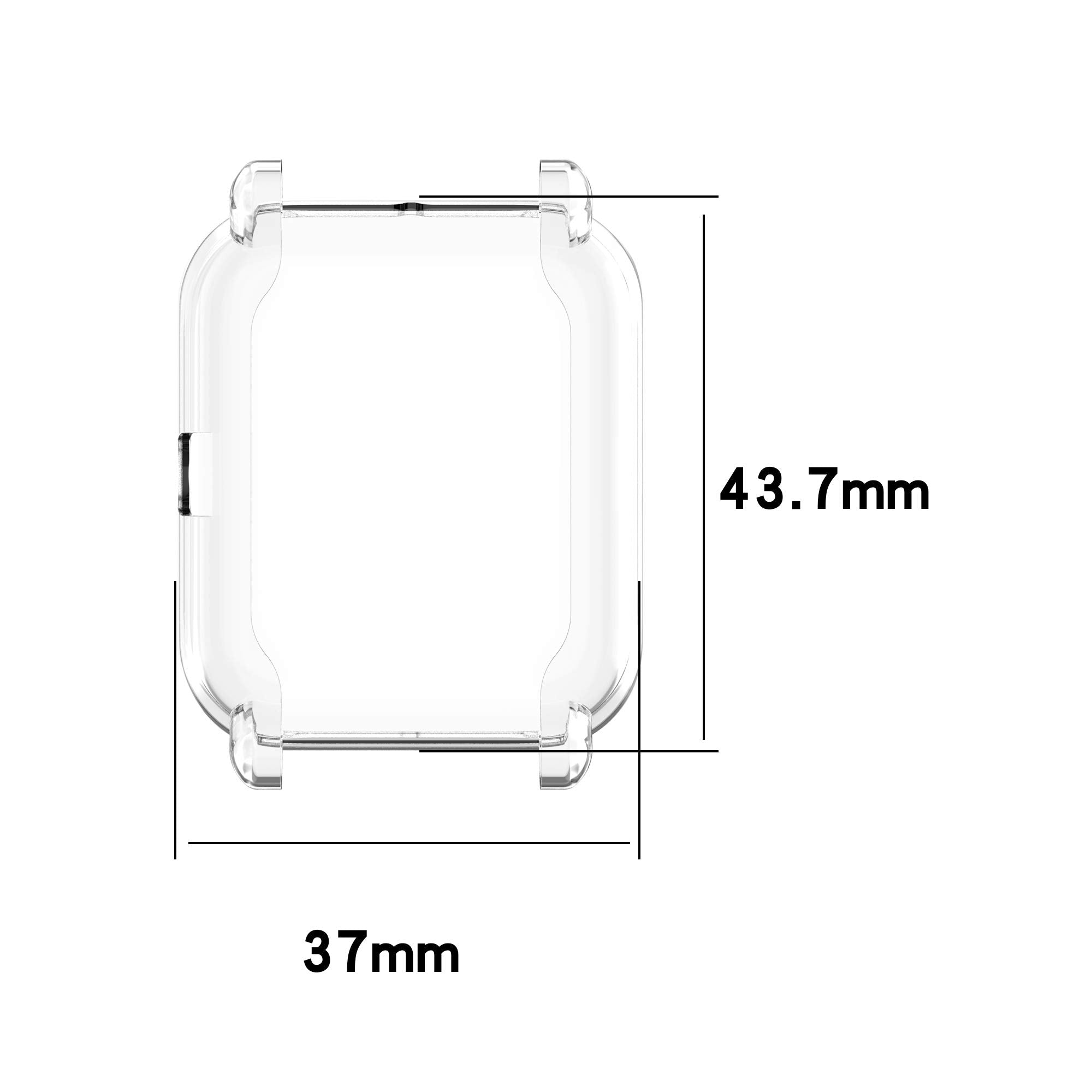 (3 Pack) Ntidea Screen Protector Cases Compatible With Amazfit Gts 4 Mini/Bip U Pro/Bip S/Bip Lite/Bip 1S Watch, Soft Color Tpu