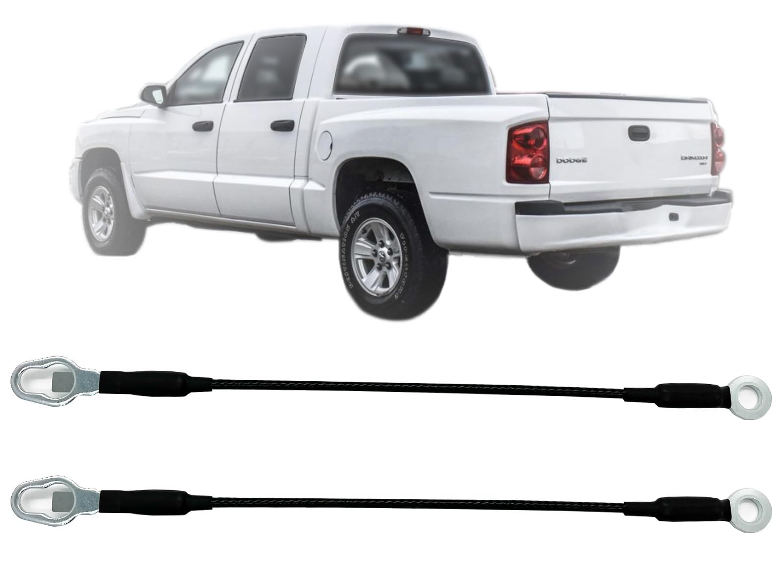 Apa Replacement Tailgate Cable 17'' For 1987 2011 Dakota 2006 2009 Raider Pair 55174826 55174827