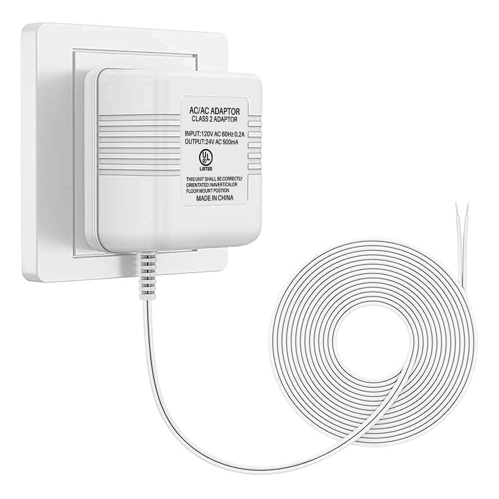 Xwartre Doorbell Transformer Ul Certified 24V Power Supply Compatible With Nest, Arlo, Ring, Amcrest, Logitech And Other Doorbel