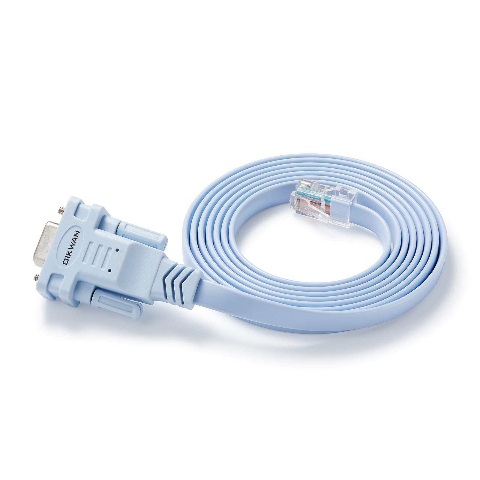 Oikwan Db9 9Pin To Rj45 Console Cable,Compatible With Cisco Routers Switches Firewalls Cab Console Rj45