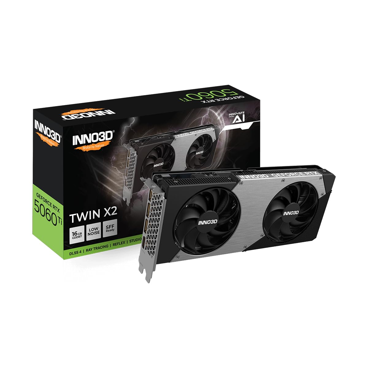Inno3D Geforce RTX 5060 Ti Twin X2 Nvidia 16 Gb Gddr7, W129162479 (Nvidia 16 Gb Gddr7)