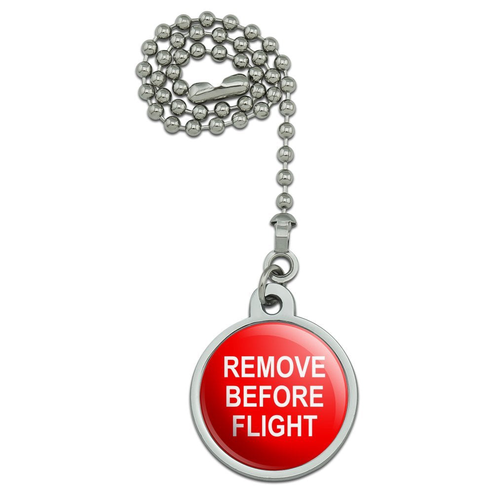 Graphics & More Remove Before Flight Airplane Warning Ceiling Fan And Light Pull Chain