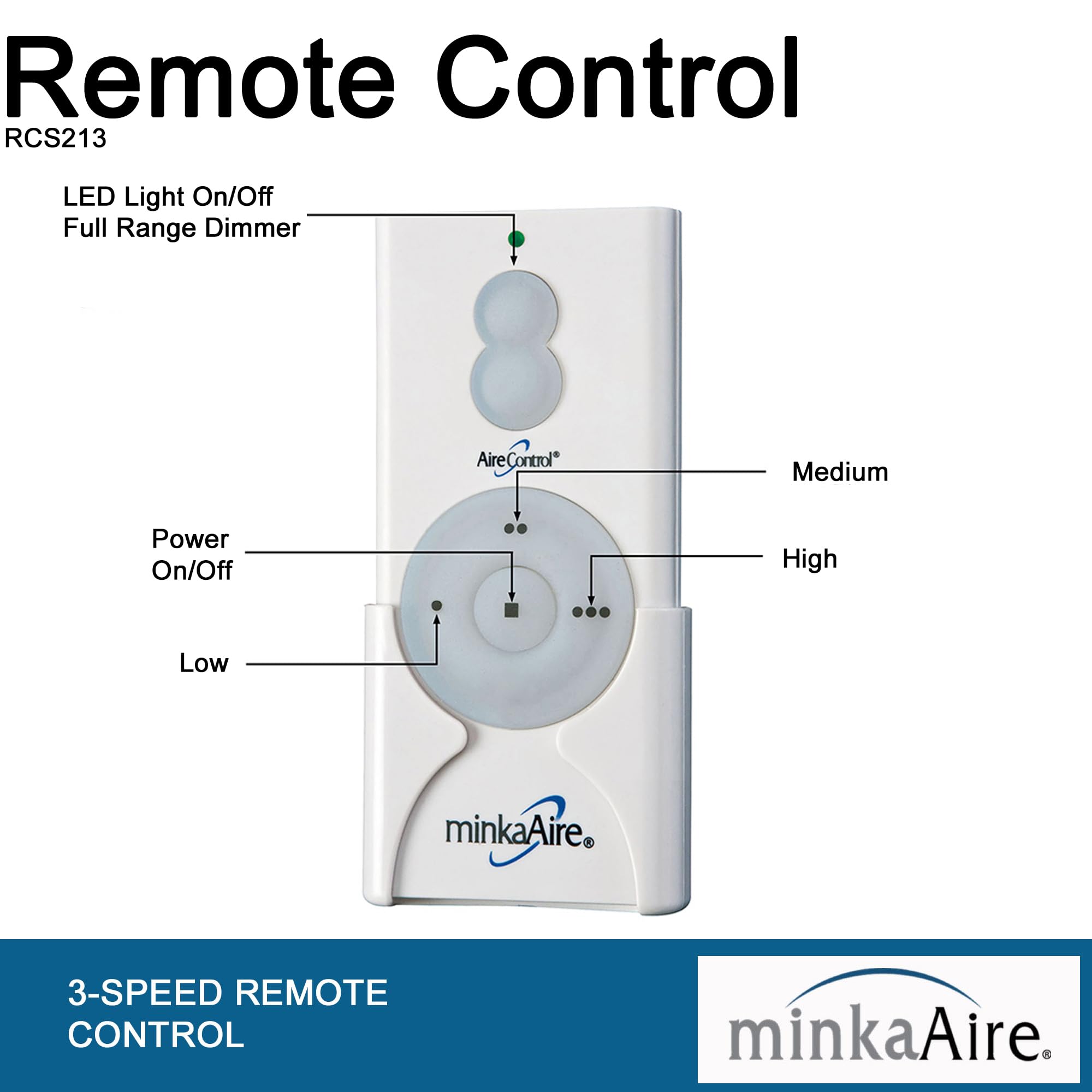 Minka Aire Hand Held Remote Control System   Rcs213