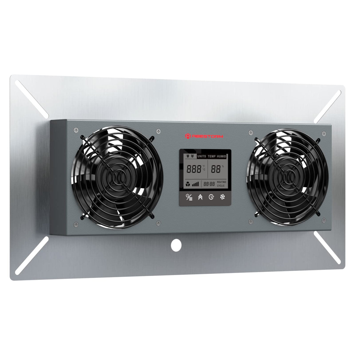 Abestorm Crawlspace Ventilation Fan, Crawl Space Ventilator Fan With Humidistat, Temperature Controller, Moisture Reducing, For