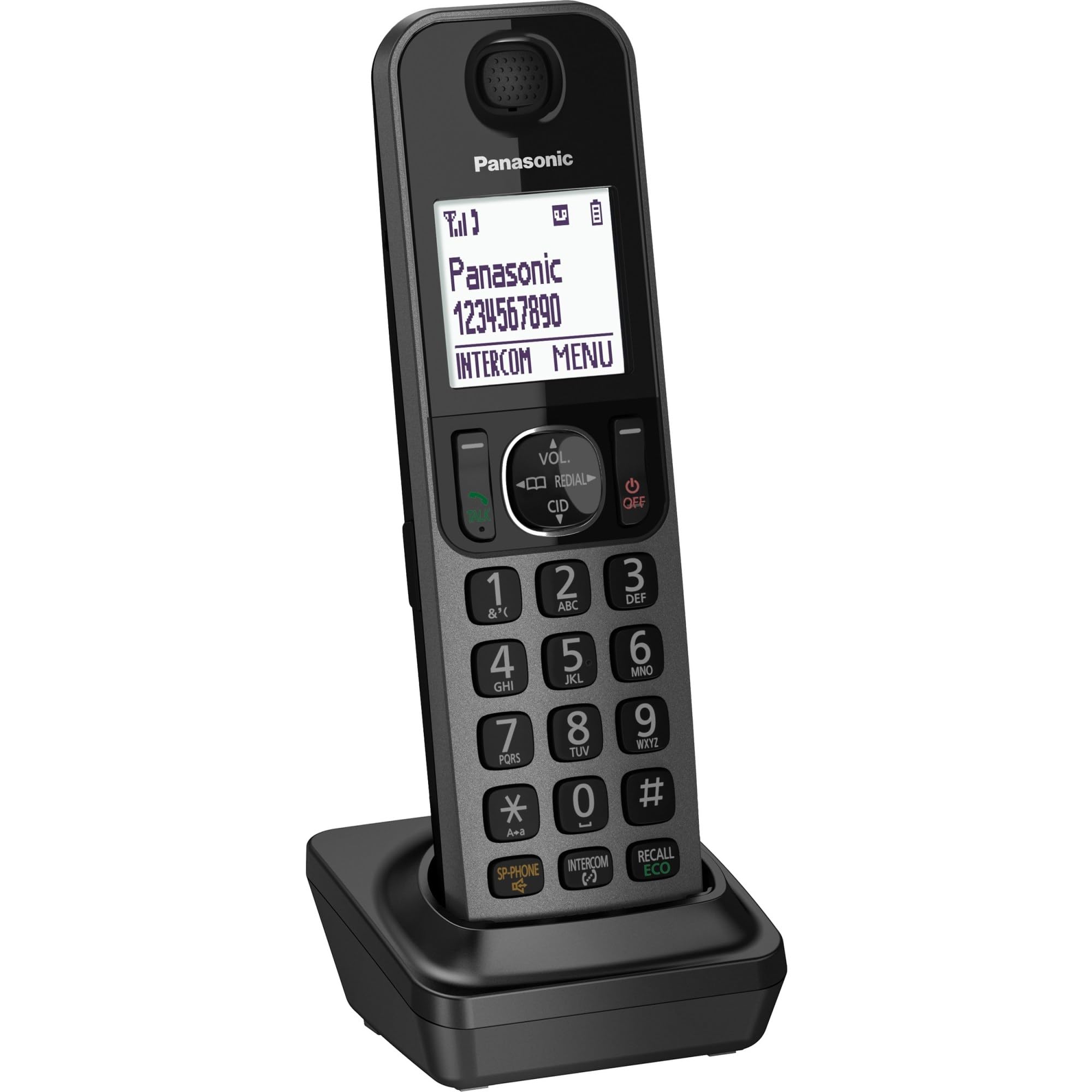 Panasonic Kx Tgfa30M Dect 6.0 Additional Digital Cordless Handset For Kx Tgf38 Series, Metal