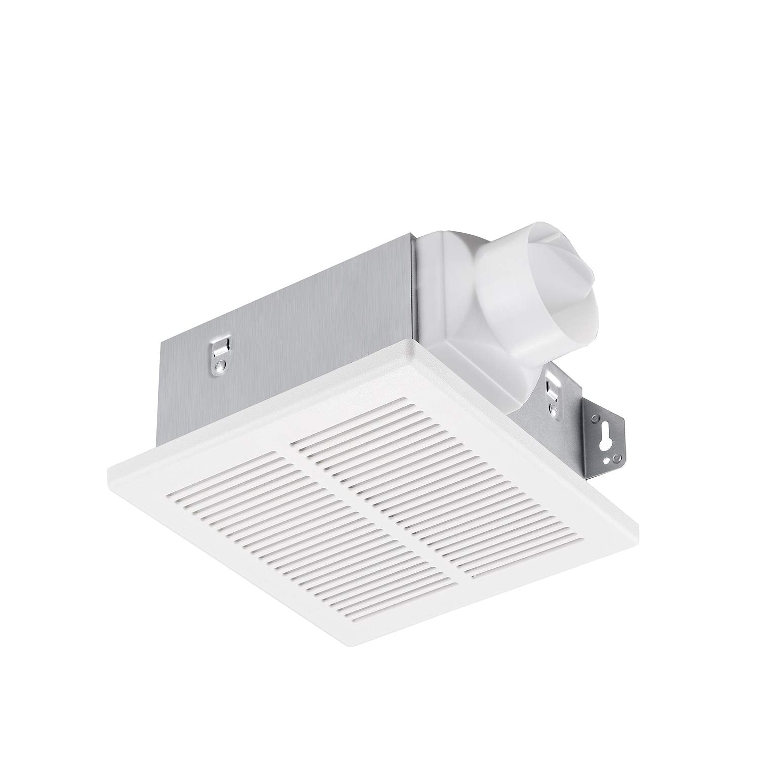Tech Drive Bathroom Fan 50 Cfm, 1.0Sone Dc Motor With No Attic Access Needed Installation,Very Quiet Ventilation And Exhaust Fan