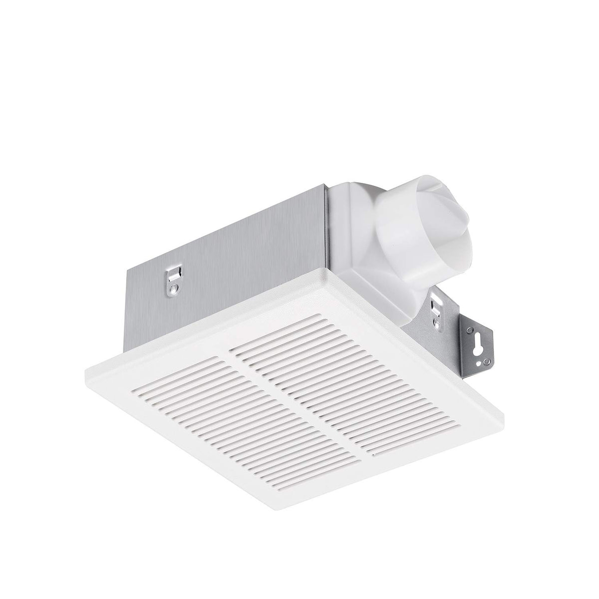 Tech Drive Bathroom Fan 50 Cfm, 1.0Sone Dc Motor With No Attic Access Needed Installation,Very Quiet Ventilation And Exhaust Fan