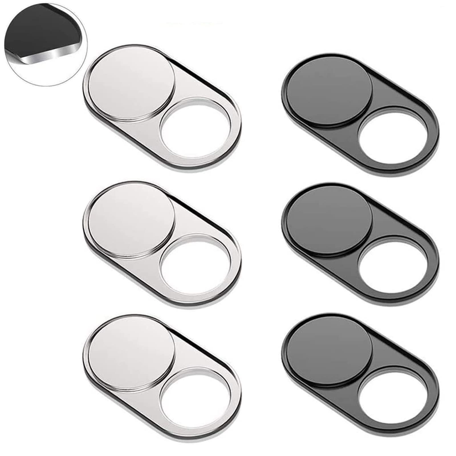 Webcam Cover Slide Metal Magnet Sliding Web Camera Cover Slider For Laptops Macbook Pro Hp Imac Iphone Cellphone For Protecting 