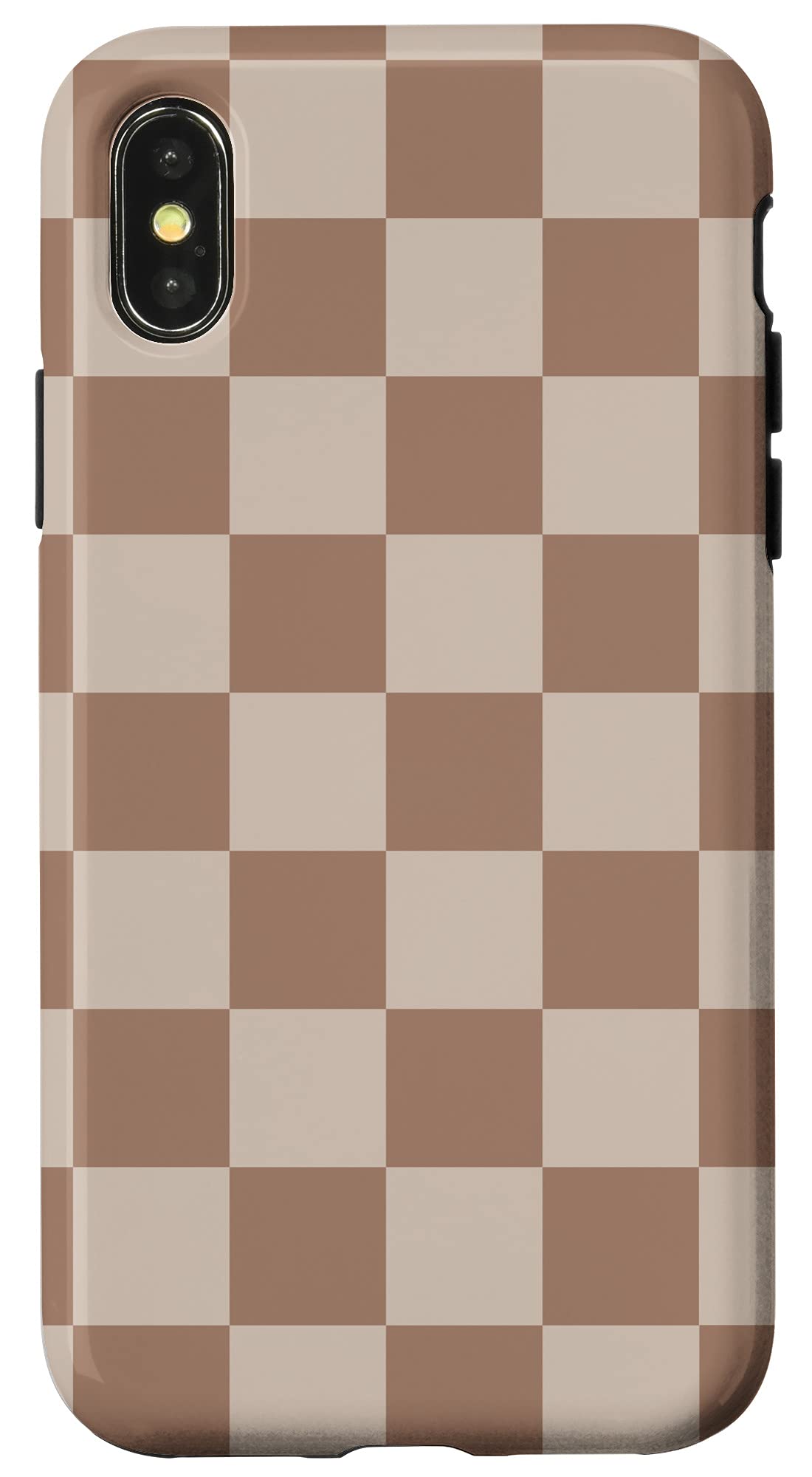 Iphone X/Xs Brown Classic Checkered Big Checkerboard Case