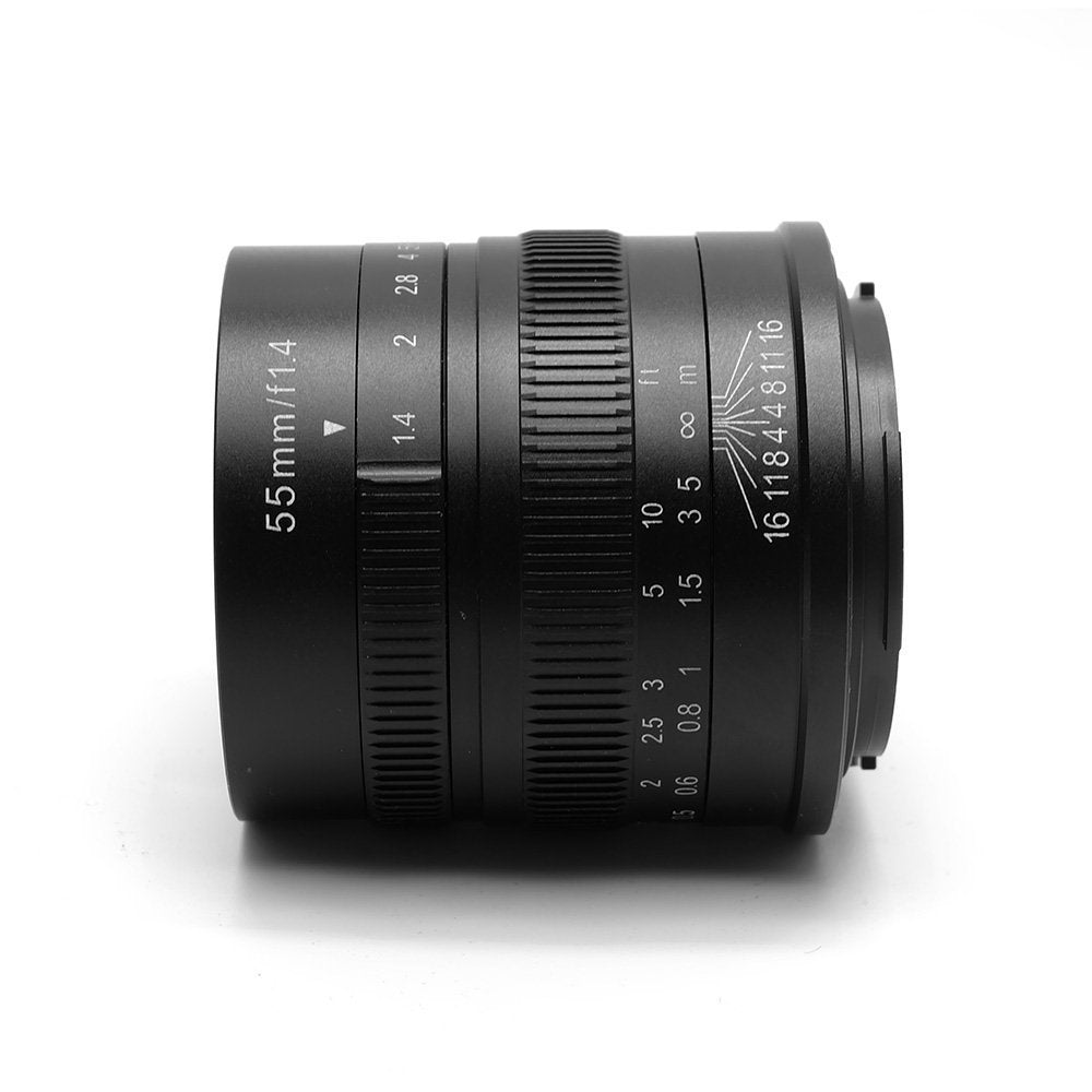 7Artisans 55Mm F1.4 Aps-C Manual Fixed Lens For M4/3 Mount Cameras Panasonic G1 G2 G3 G4 G5 G6 G7 Gf1 Gf2 Gf3 Gf5 Gf6 Gm1 Olympu
