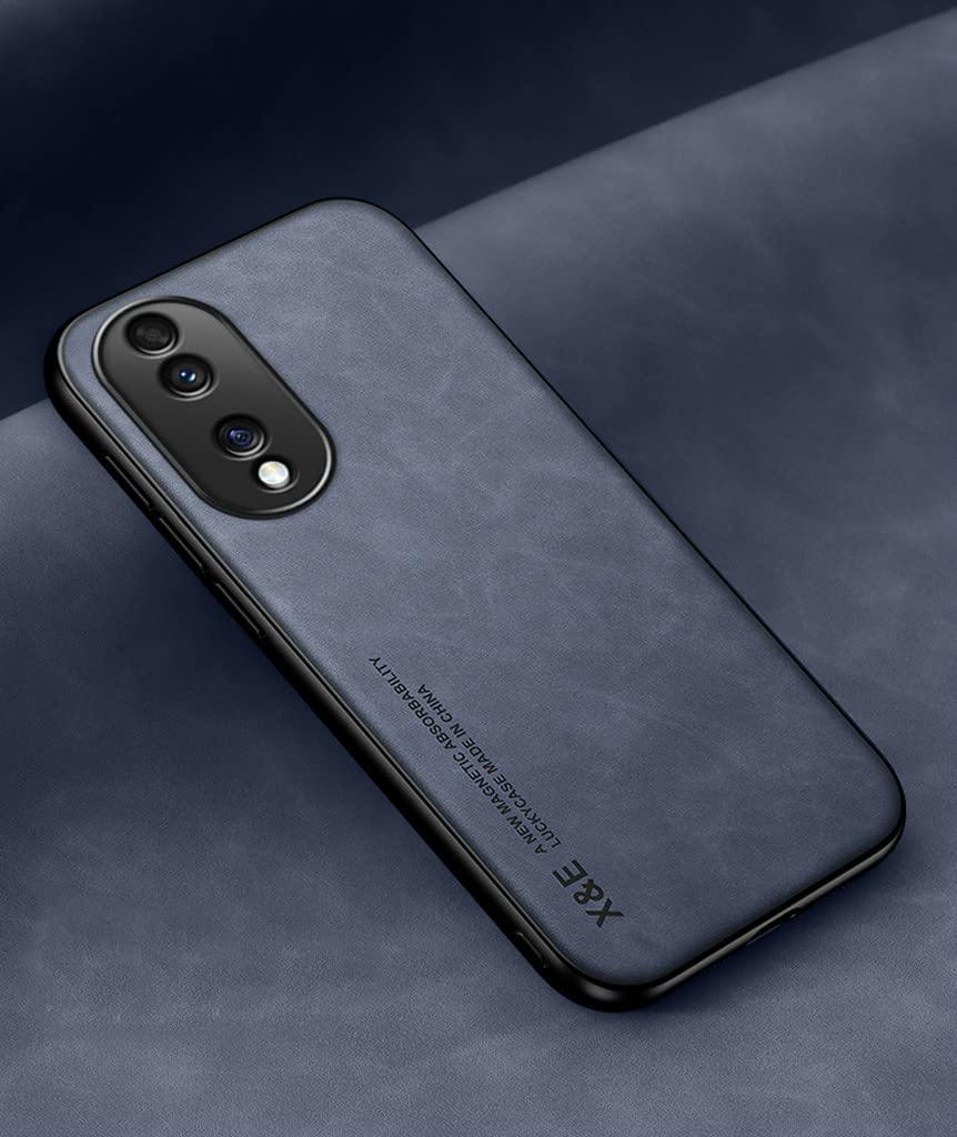 Kepuch Silklike Case For Honor 70   Cover Bumper Built In Metal Plate For Honor 70   Blue