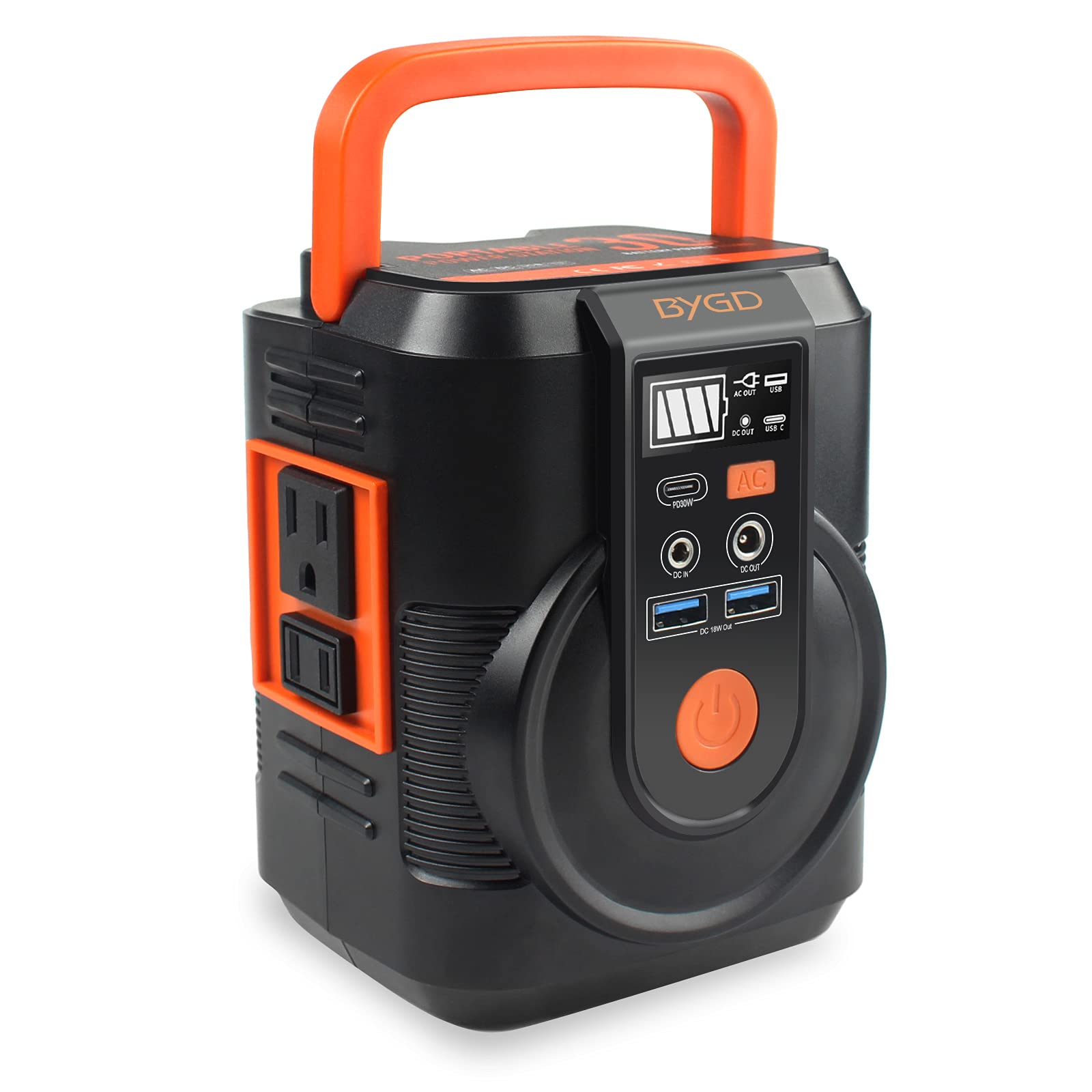 Bygd Portable Power Station, 111Wh/22500Mah Lithium Generator With Battery Charging Quick Charge & Led Light With 2 Usb Ports Ba