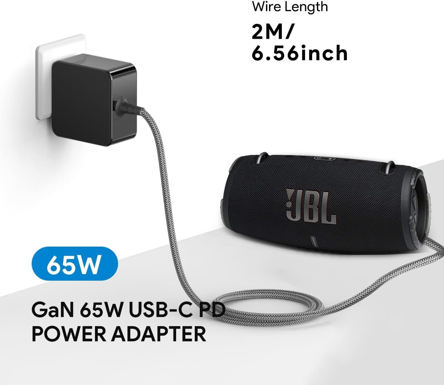 65W Charger Replacement For Jbl Xtreme 3 Charger Usb C Power Supply Charger For Jbl Xtreme 3 Wireless Speaker