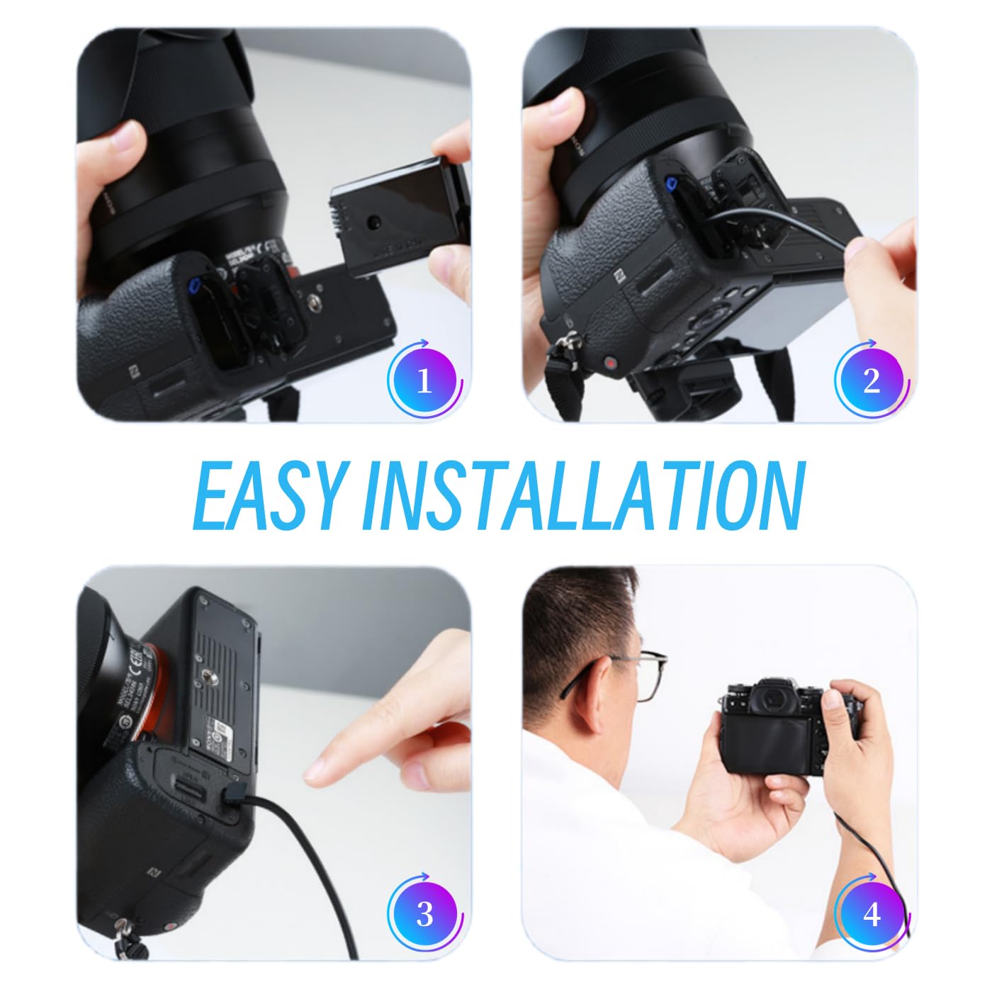 Kimaru Ac Pw20 Power Supply Adapter Np Fw50 Dummy Battery Kit For Sony Alpha Zv E10 A6000 A6100 A6300 A6400 A6500 A5000 A5100 A7 A7Ii A7Rii A7S A7Sii Rx10Ii Iii Iv Nex3/5/6/7 Cameras.