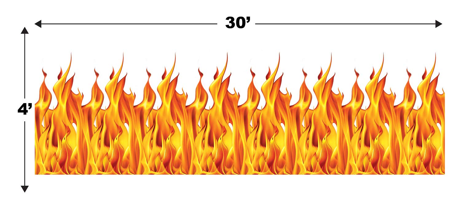 Beistle Flame Backdrop