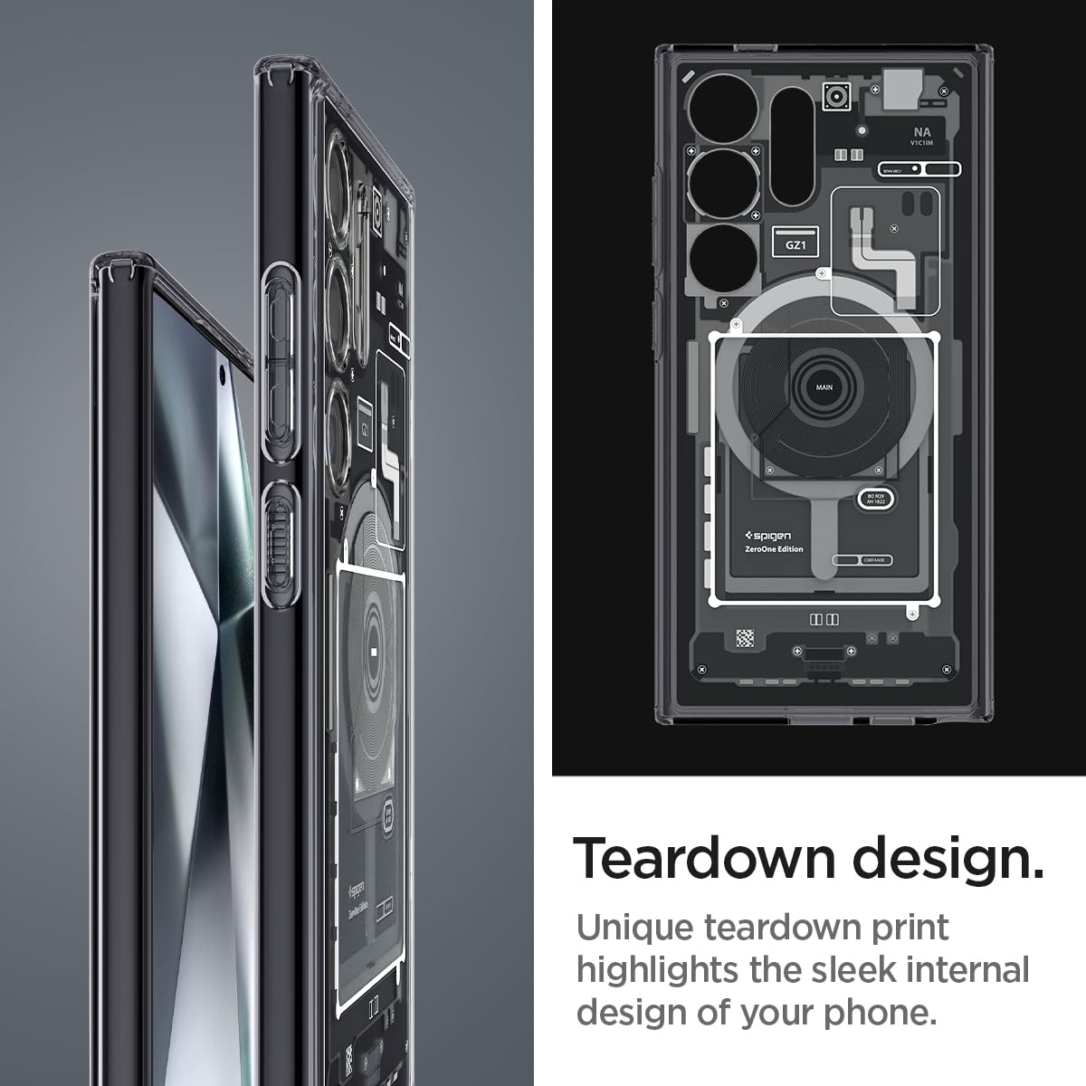 Spigen Ultra Hybrid Metal Ring Magfit Designed For Galaxy S24 Ultra Case (2024) [Military-Grade Protection] Compatible With Mags