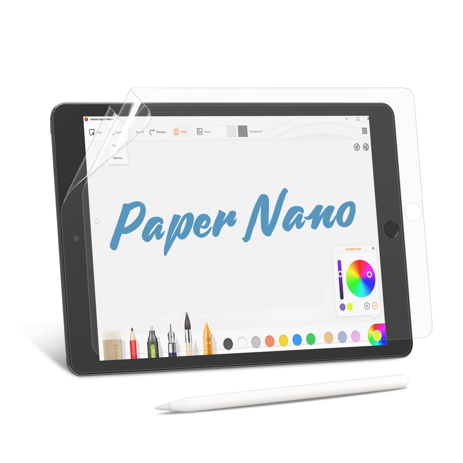 Mobdik [2 Pack Paperfeel Screen Protector Compatible With Ipad 9/8/7 (10.2 Inch, 2021/2020/2019, 9Th/8Th/7Th Generation), Crafte