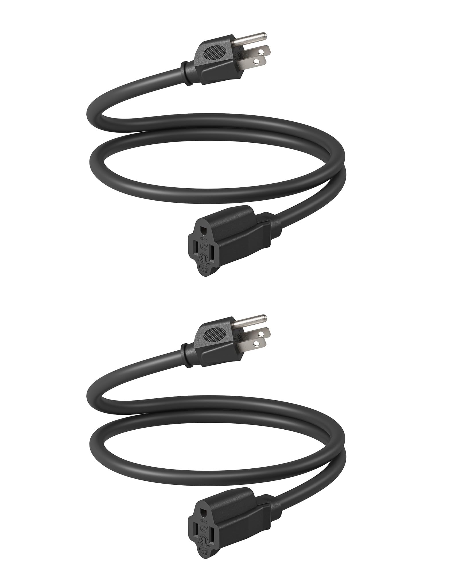 Dewenwils Extension Cord 3Ft, 14/3 Sjtw Weatherproof Power Cable For Indoor Outdoor Use, 3 Prong Heavy Duty Power Cord, Nema 5 1