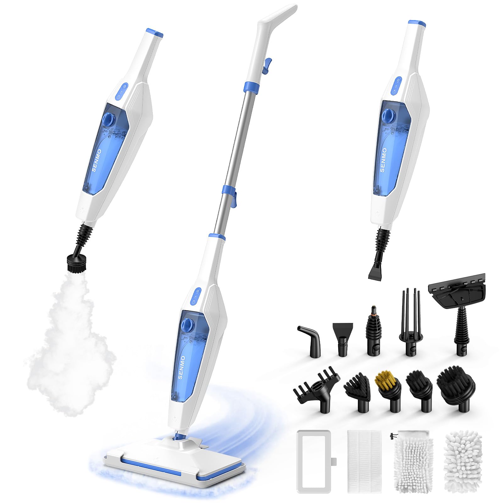 SENMO Steam Floor Mop, 14in1 Detachable Steam Cleaner for Home Cleaning