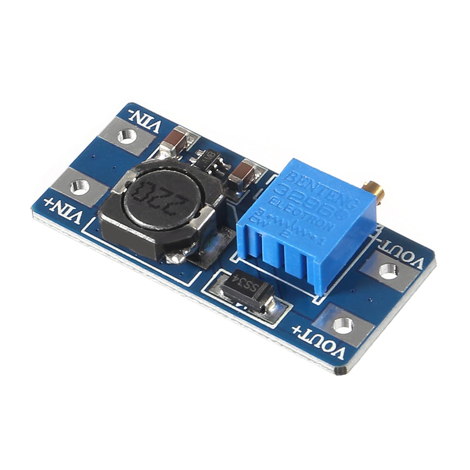 Alinan 15pcs MT3608 DC-DC Boost Converter 2A Adjustable Step Up Voltage Regulator Module 2V-24V to 5V-28V Power Supply