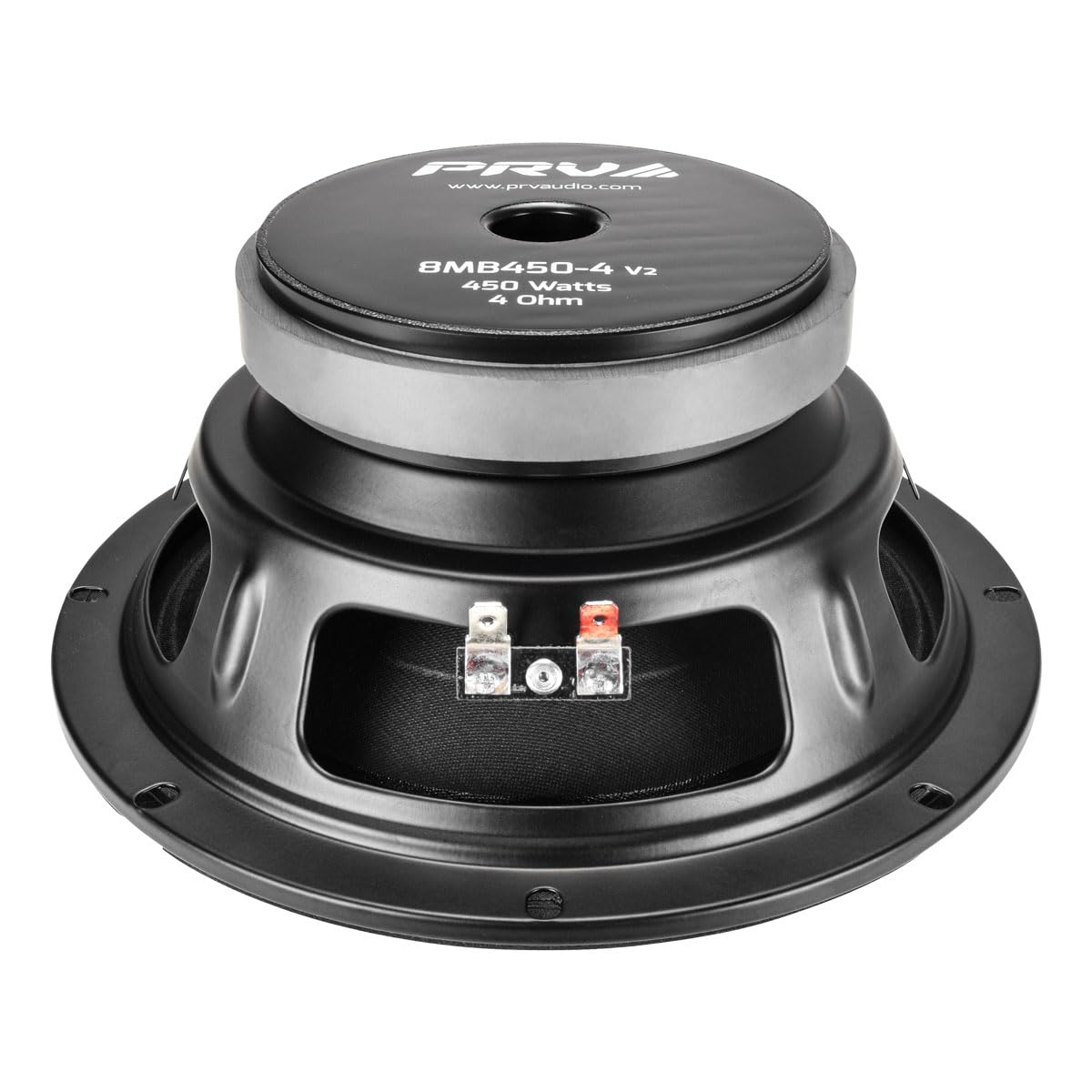 Prv Audio 8Mb450 4 V2 8'' Mid Bass 4 Ohms Pro Audio Speaker 93.5Db 450 Watts 2'' Vc (Single)
