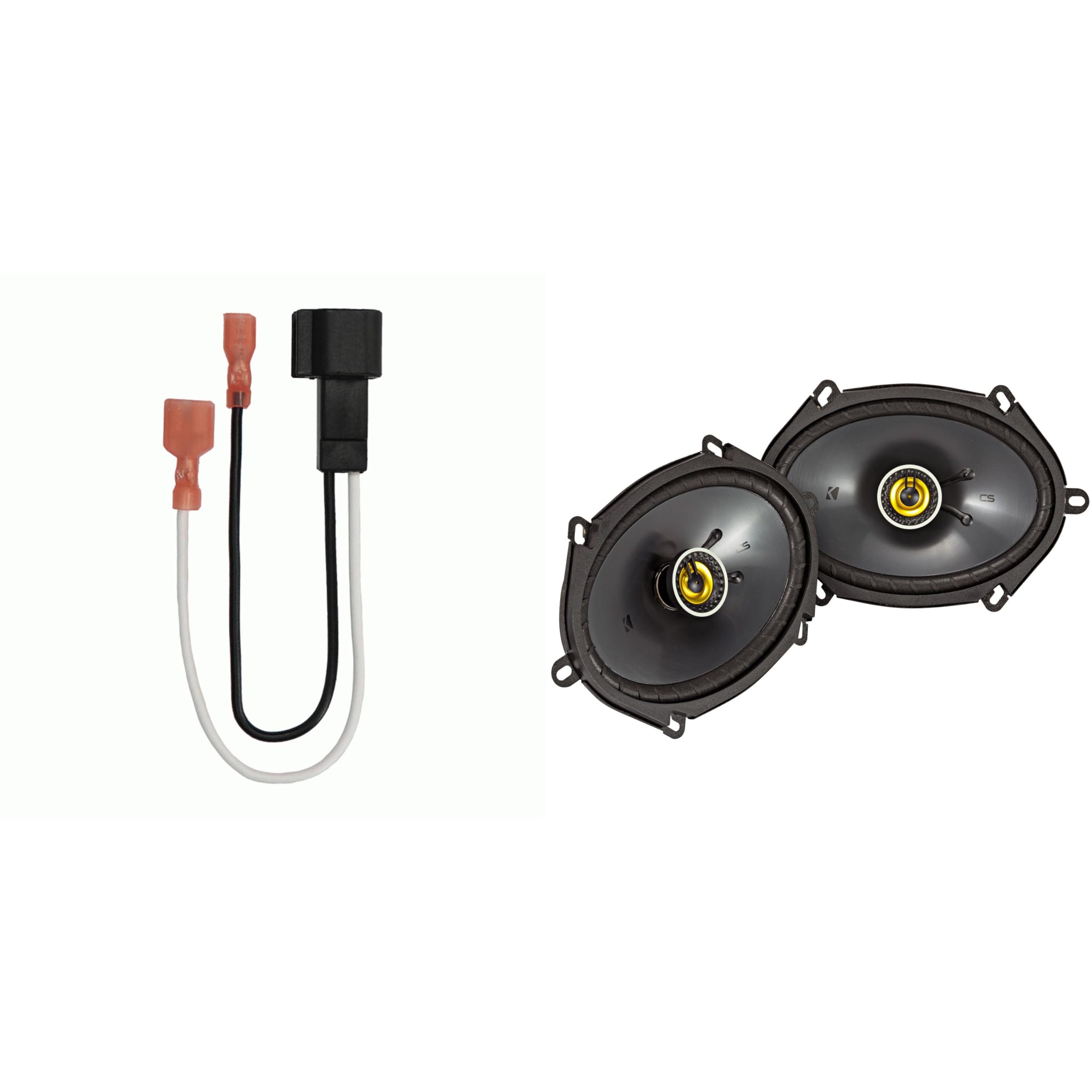 KICKER Speakers 6X8 inch for Ford F-150 1999-2014 Upgrade Kit - 2 Pack of CS Series with Harness, Coaxial Car Audio Front or Rea