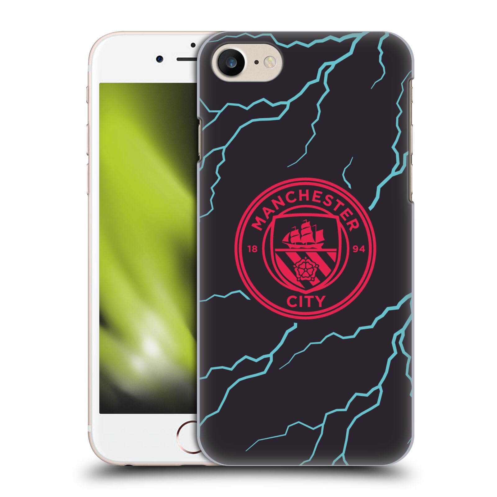 Head Case Designs Officially Licensed Manchester City Man City Fc Third 2023/24 Badge Kit Hard Back Case Compatible With Apple I
