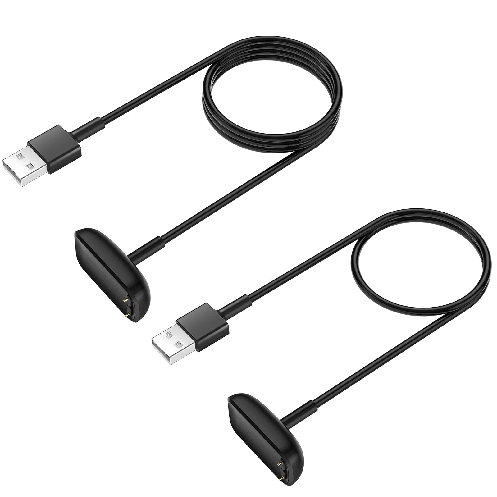 Eeweca [2 Pack] Charger Cable For Fitbit Charge 6/Charge 5/Luxe, Replacement Charger For Fitbit Charge 6/Charge 5/Luxe (3.3 Ft/1