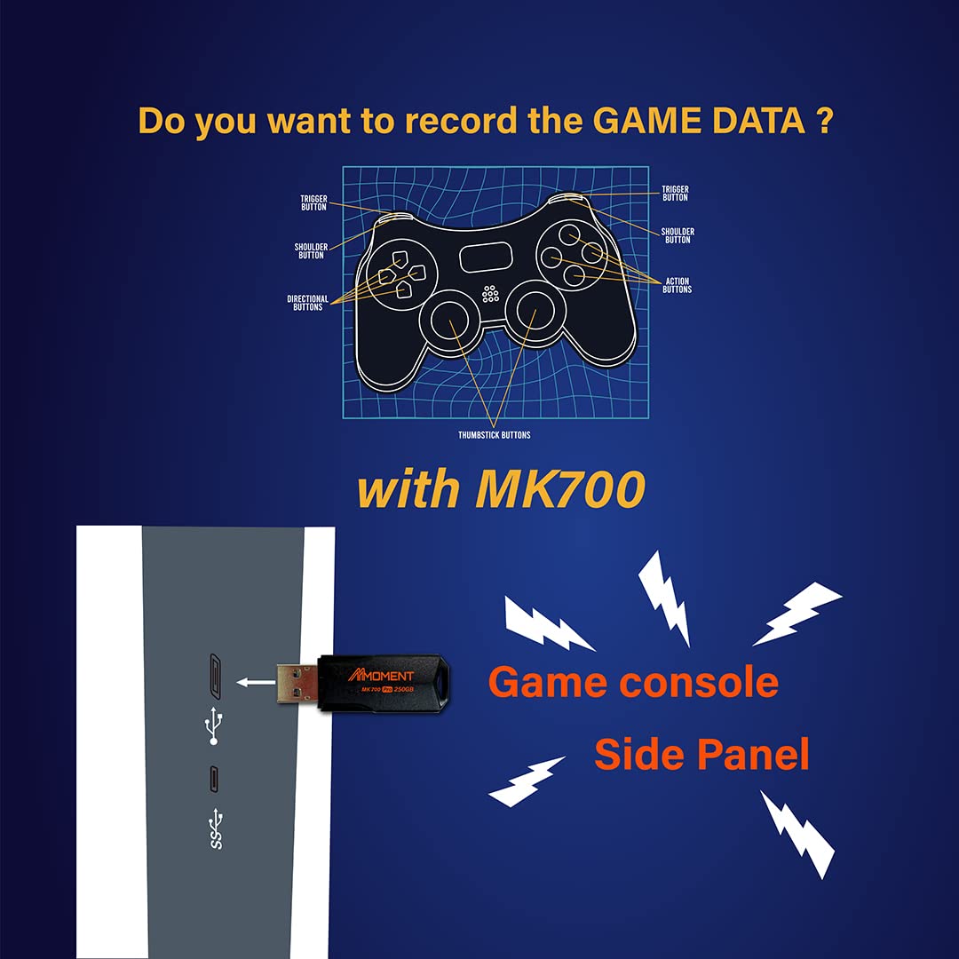 Mmoment Mk700 250Gb Usb 3.2 Gen2X1 Flash Drive, Read Speed Up To 600Mb/S, Write Speed Up To 500Mb/S, Thumb Drive