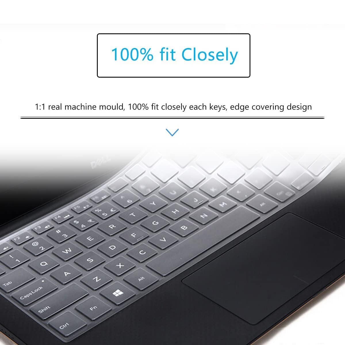 Keyboard Cover For 2022 2021 2020 Dell Xps 13 9300 9310 13.4 Inch 2 In 1 Laptop Us Layout Keyboard Protective Cover Skin (Not Fi