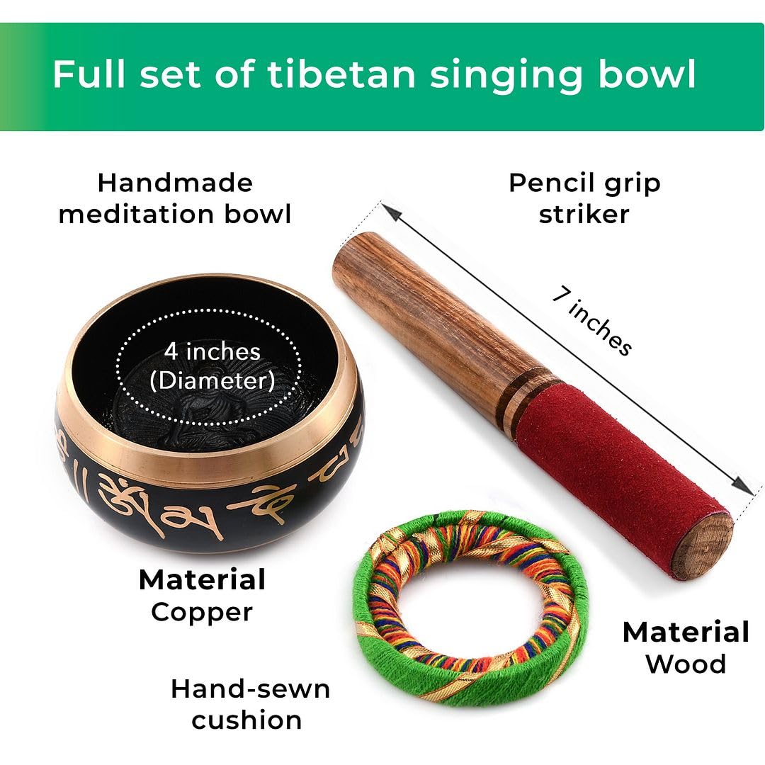 Shop Lc Delivering Joy Handmade Tibetan Singing Bowl Buddhist Mantra Sound Bowl Set Meditation Yoga Stress Relief Birthday Gifts